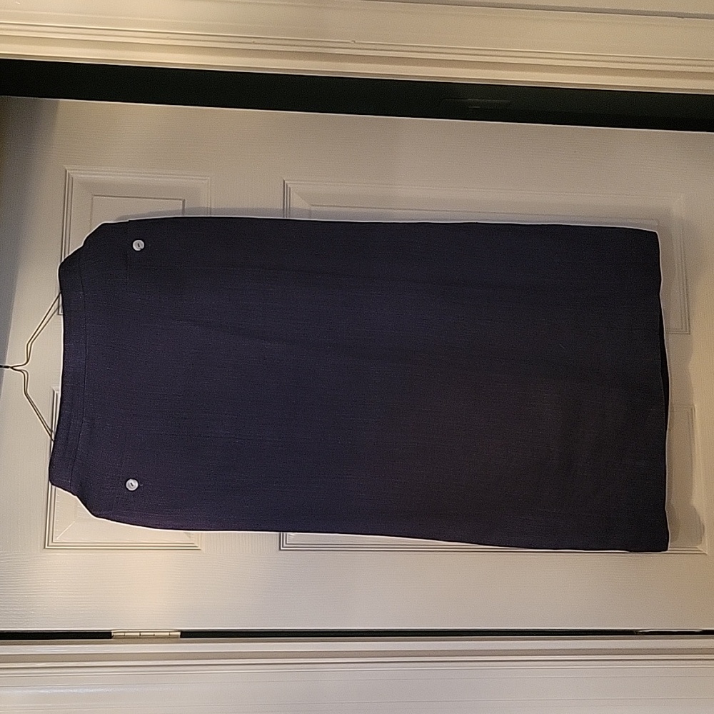 Blue linen lined David N Elites skirt